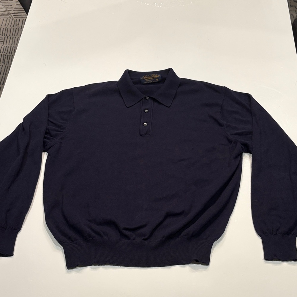 Brooks Brothers Navy Cotton Polo